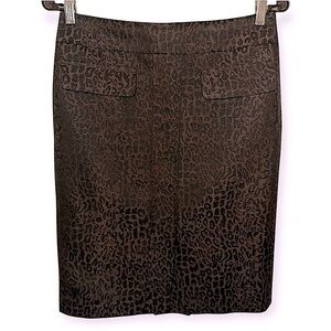 EUC Ann Taylor Leopard Print Skirt
